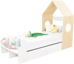 Cody 1 Drawer House Bed White Pine Effect