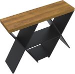 Naples Console Table Black Pine Effect - Image 2