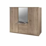 Aachen - Sam Remo Oak T13618 3 Door Wardrobe - Image 2