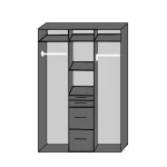 Aachen - Sam Remo Oak T13618 3 Door Wardrobe - Image 4