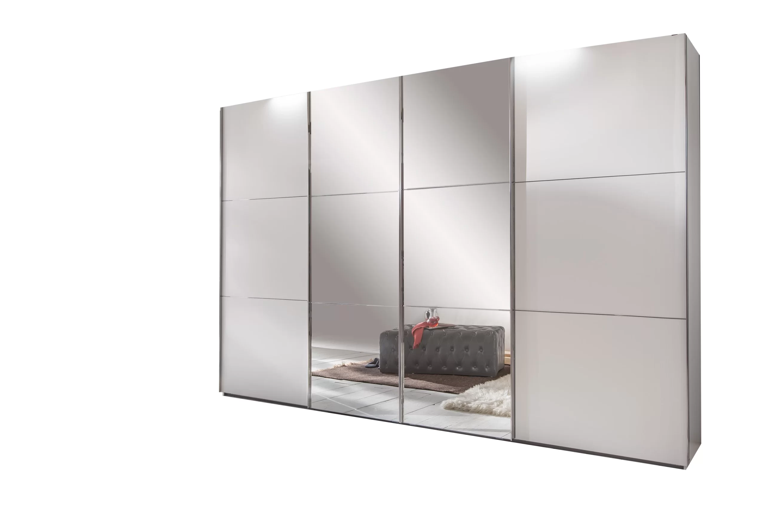 111-1752961052-687c101c2ea07-w-main.webp Escape 300 - white 524545 4 Door Sliding Wardrobe - Image 1