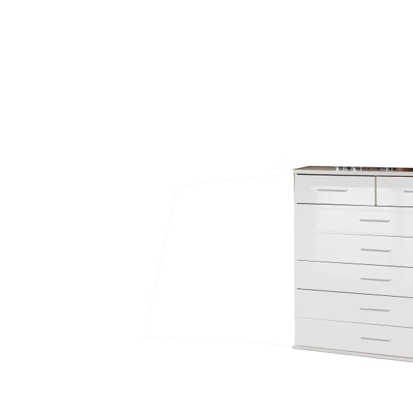 Clack -243319  White And white Gloss 5+2 CHEST