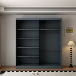 Berlin 2 Door Dark Grey 200CM  sliding wardrobe - Image 6