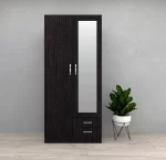 ROMA - Black oak 2 Door wardrobe