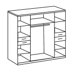 Vegas - Graphite 4 DOOR Wardrobe - Image 2