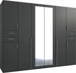Vegas - Graphite 6 Door Wardrobe