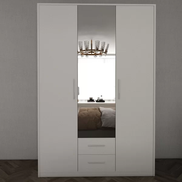 swindon white 3 Door 120cm wardrobe
