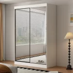Oracle 2 Door Full Mirror 150CM  sliding wardrobe - Image 3