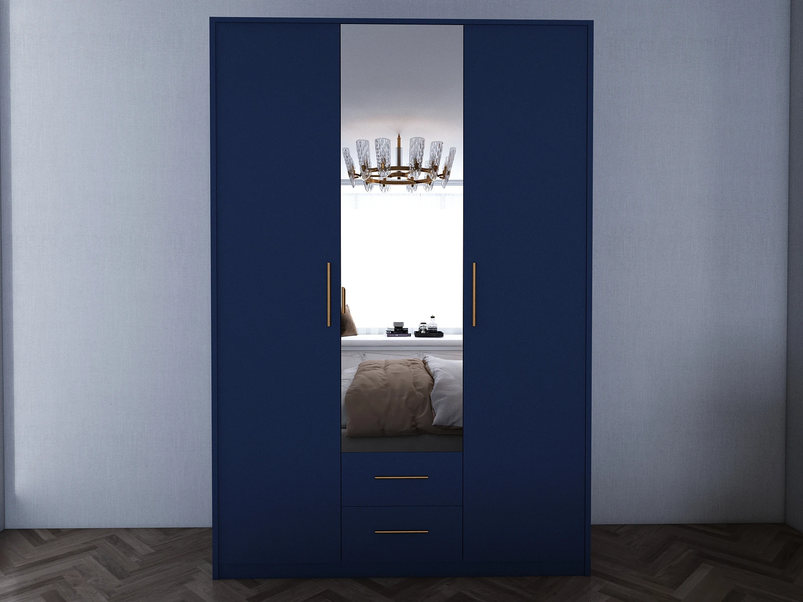 186-1752869938-687aac3269c71-w-main.webp Swindon Blue 3 door 120cm wardrobe - Image 1