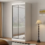 Oracle 2 Door Full Mirror 100CM  sliding wardrobe - Image 6