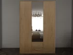 Swindon oak 3 Door 135cm Wardrobe