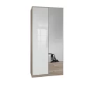 GAMMA  111 209 2 Door 2 Drawer Oak and gloss white