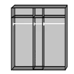 Davos 734566 5 Door 3 Mirror White - Image 2