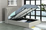 Mayfair Ottoman kingsize Bed Frame Silver - Image 2