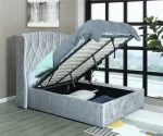 Mayfair Ottoman kingsize Bed Frame Crush Silver - Image 3