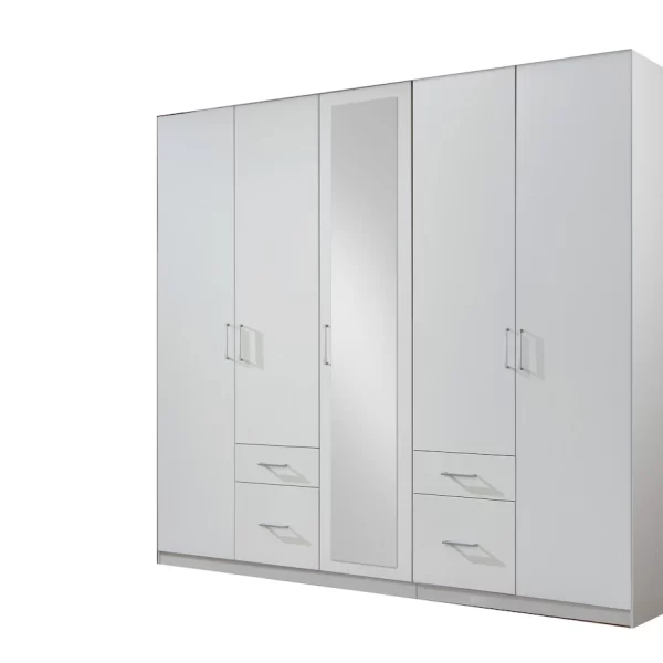 Fly 5 door 1 Mirror  4 drawer White  406572