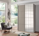 Aalst 135 cm sliding wardrobe Sahara Grey - Image 3