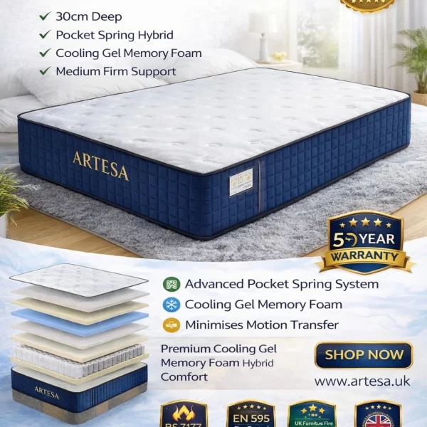 Artesa Royal King Size Mattress – Tight Top Firm Support