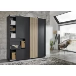 Nadije 2 Door  3 drawer Manufactured Wood Wardrobe - Image 6