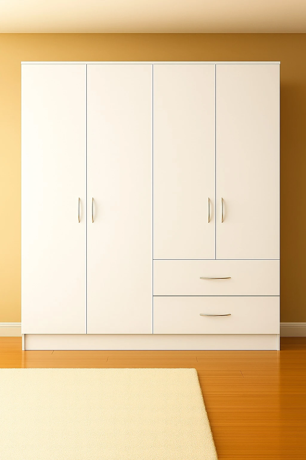 350-1763036965-6915cf251e8ac-w-main.webp venice - white 4 Door wardrobe - Image 1