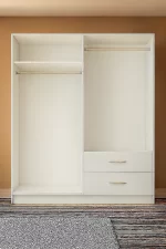 venice - white 4 Door wardrobe - Image 2