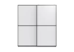 Ulm  135 White sliding Wardrobe