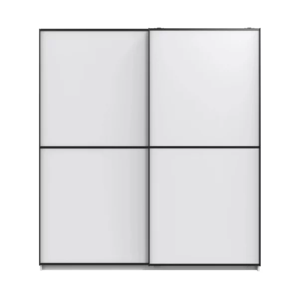 Ulm 180 White sliding Wardrobe