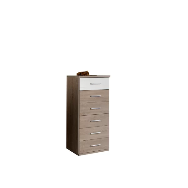 GAMMA  111318 slim chest oak and gloss white