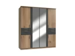 Koblenz T14617- planked oak  4 Door Wardrobe