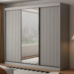 Berlin 3 Door 250CM Grey  sliding wardrobe