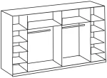Lotto 480785- White 4 Door 316cm Wardrobe - Image 2