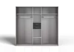 Odessa D20244 - planked oak 5 Door Wardrobe - Image 2